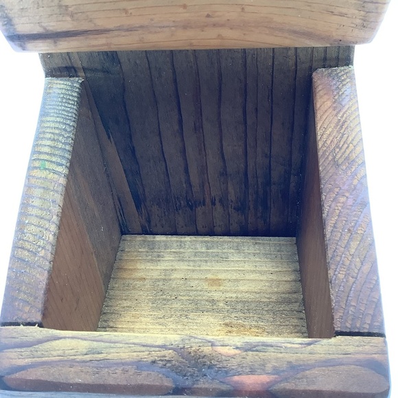 Vintage Wood Salt Box - Picture 4 of 12